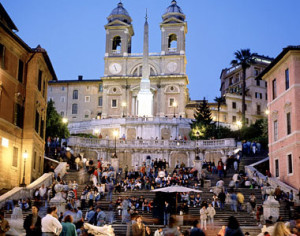Spanska trappan är mötesplatsen framför andra i Rom.