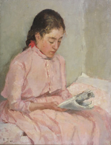 Ellen Thesleff "Gerda", 1889, olja på duk, 30x23
