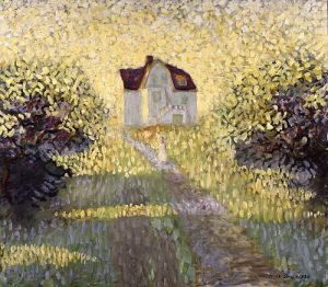 Farmoderns hus "Knausen" på Jarlsborgsveien i Ullern, Oslo, Norge.