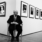 Christer Strömholm at The Hasselblad Award Exhibition 1998 © Joakim Strömholm