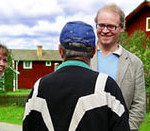 Fredrik Lindström i samspråk. Foto: Zoria Hedrén/SVT