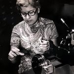 Vera Rubin measuring spectra.